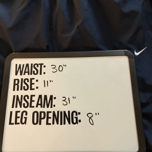 Vintage Y2K Nike Silver Tag Blue Windbreaker Track Pants Size Large - Picture 10 of 10